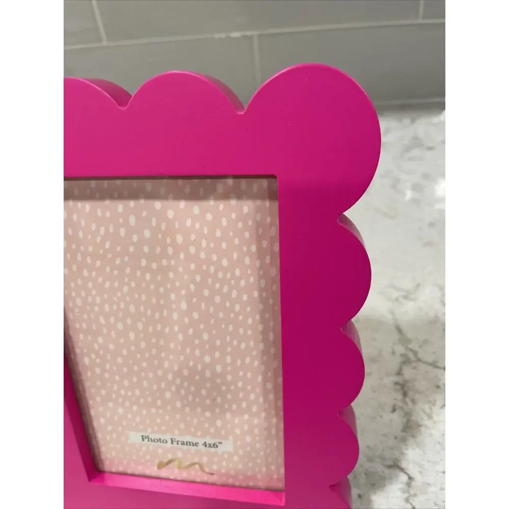HOT Bright PINK 4x6” Wood Photo Picture Frame Desk Table Decor